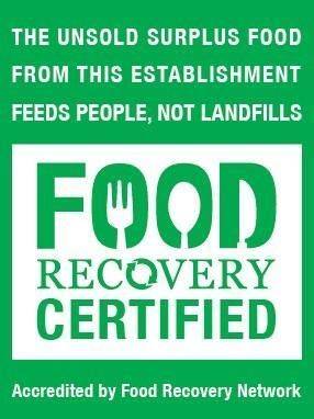 Look for restaurants that are certified for recovering waste and feeding hungry locals