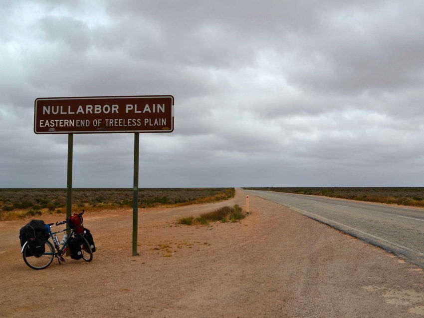 Here’s the start of a treeless section of Nullarbor Plain