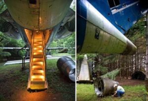 06-Old Boeing Transformed into an Awesome House in the Woods