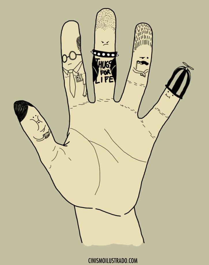 5 Finger Personalities