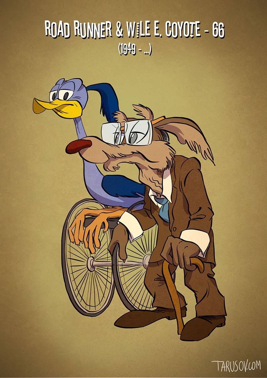Road Runner and Wile E. Coyote Famous Cartoon Characters