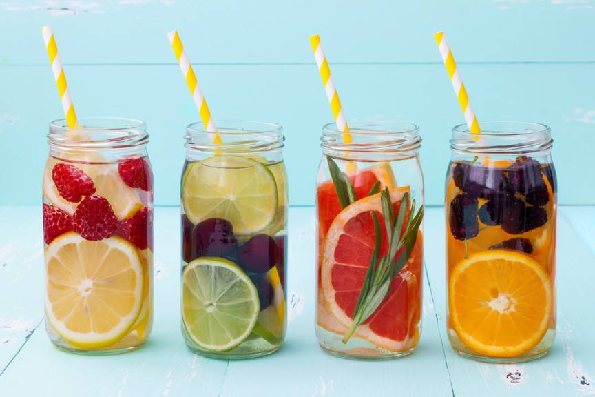 Flavored water recipes