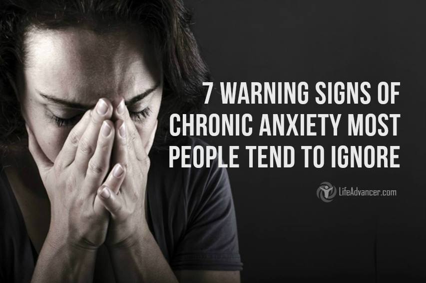 Signs of chronic anxiety