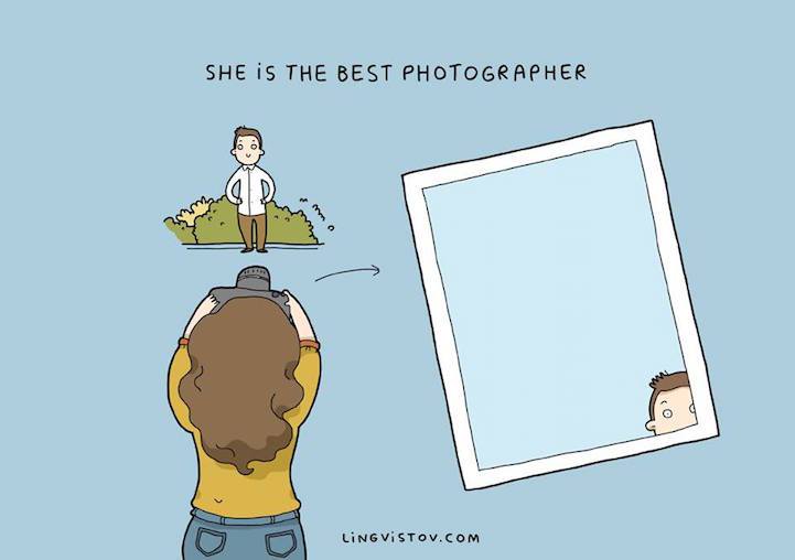 Illustrations that show why couples really love each other