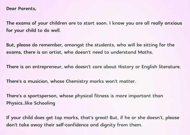 Read more about the article School Principal in Singapore Shares with Parents This Powerful Message on What Matters in Life