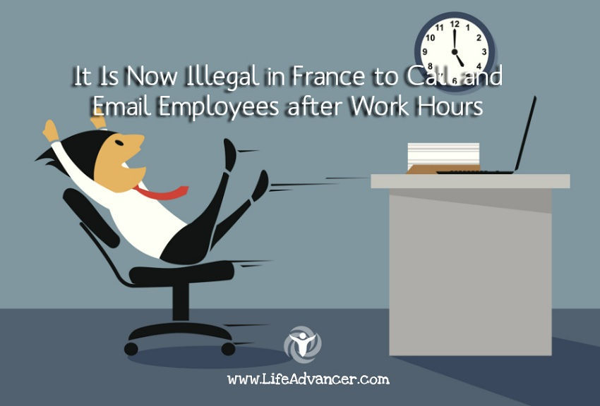 Illegal France Call Email Employees after Work Hours