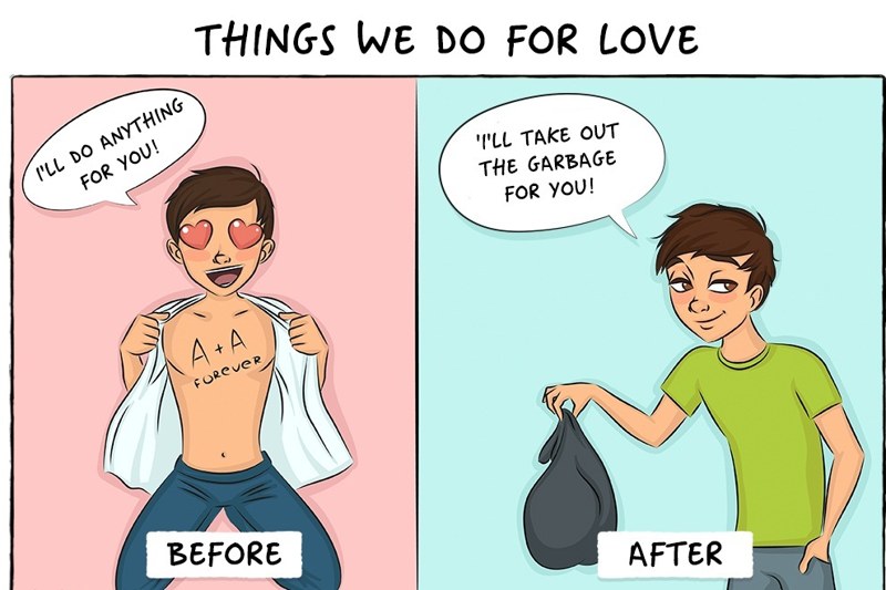Life after marriage illustrations