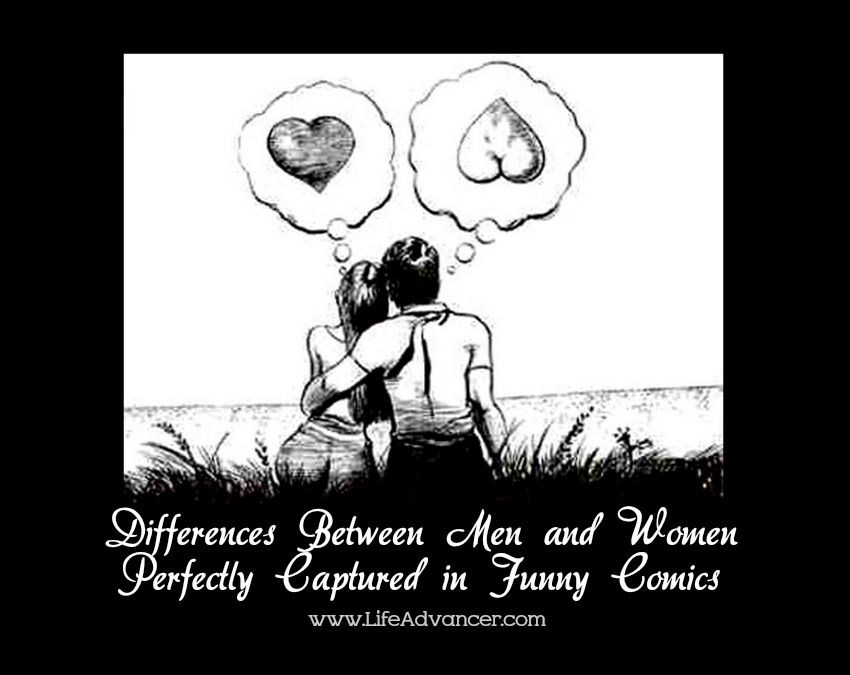Differences Between Men and Women Captured Comics