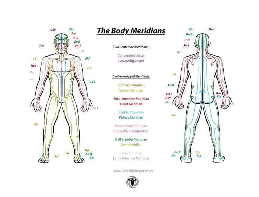 Gallbladder Meridian Chart