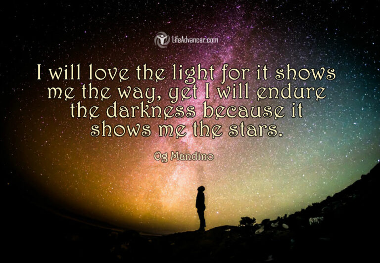 I will love the light