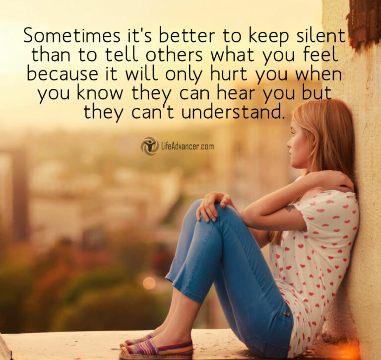 Sometimes it's better to keep silent